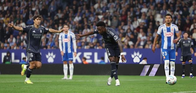 ريال مدريد يؤجل تتويج برشلونة باللقب بالفوز على إسبانيول